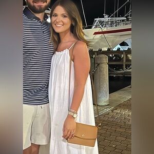 Tan Leather Tory Burch Purse